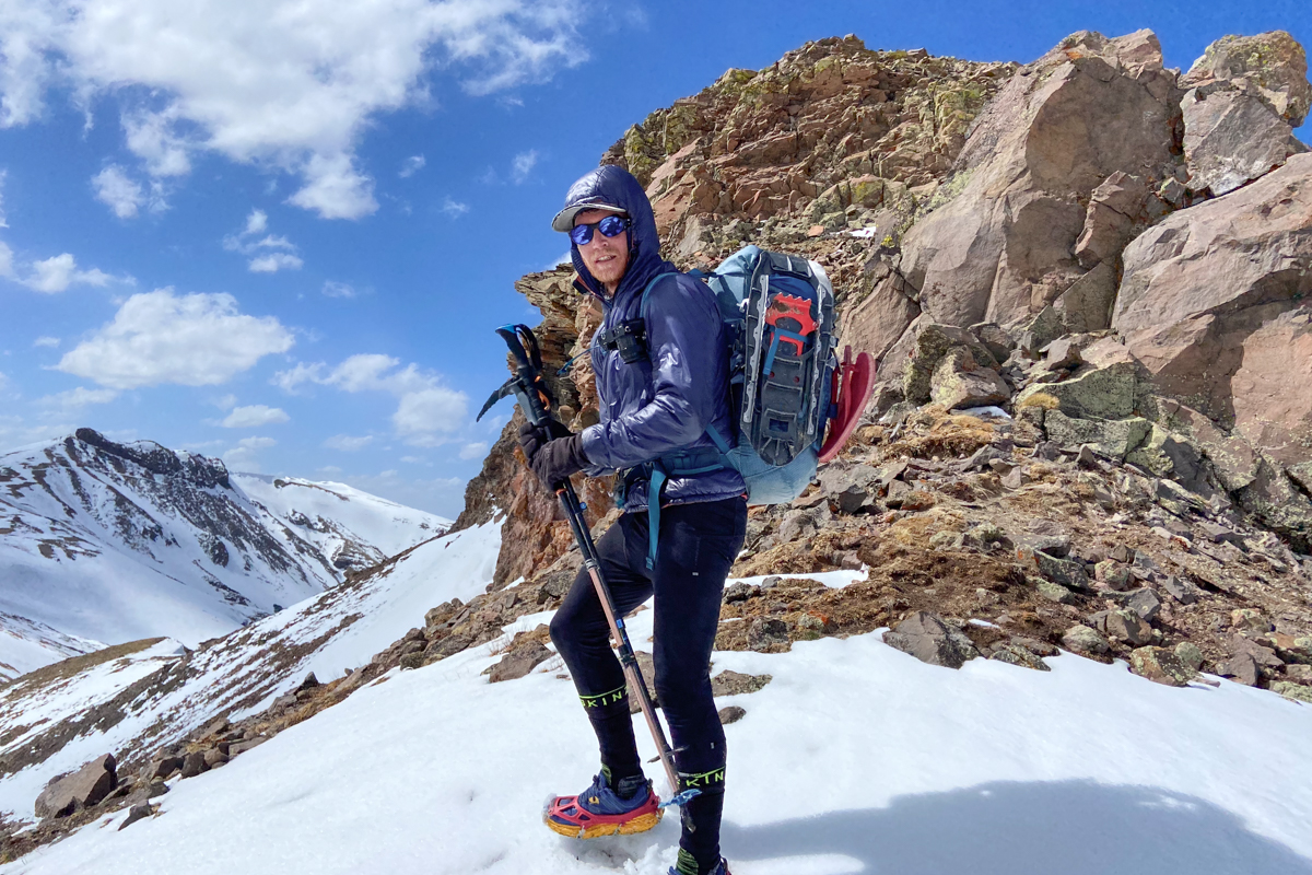 Snowshoes (snowshoes attached to pack on the CDT)