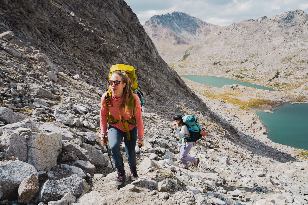 Women's hiking boots (Hiking up steep Texas Pass)