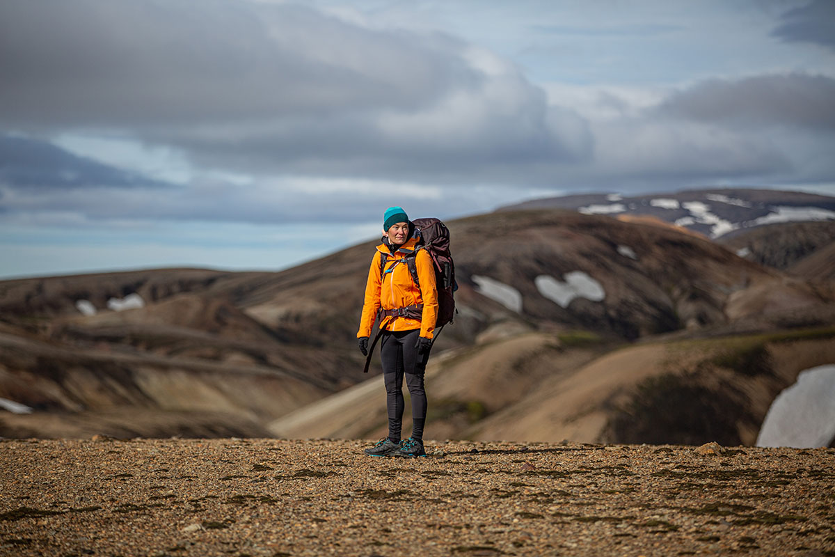 Women's hiking leggings (backpacking in Fjallraven Abisko Pro)