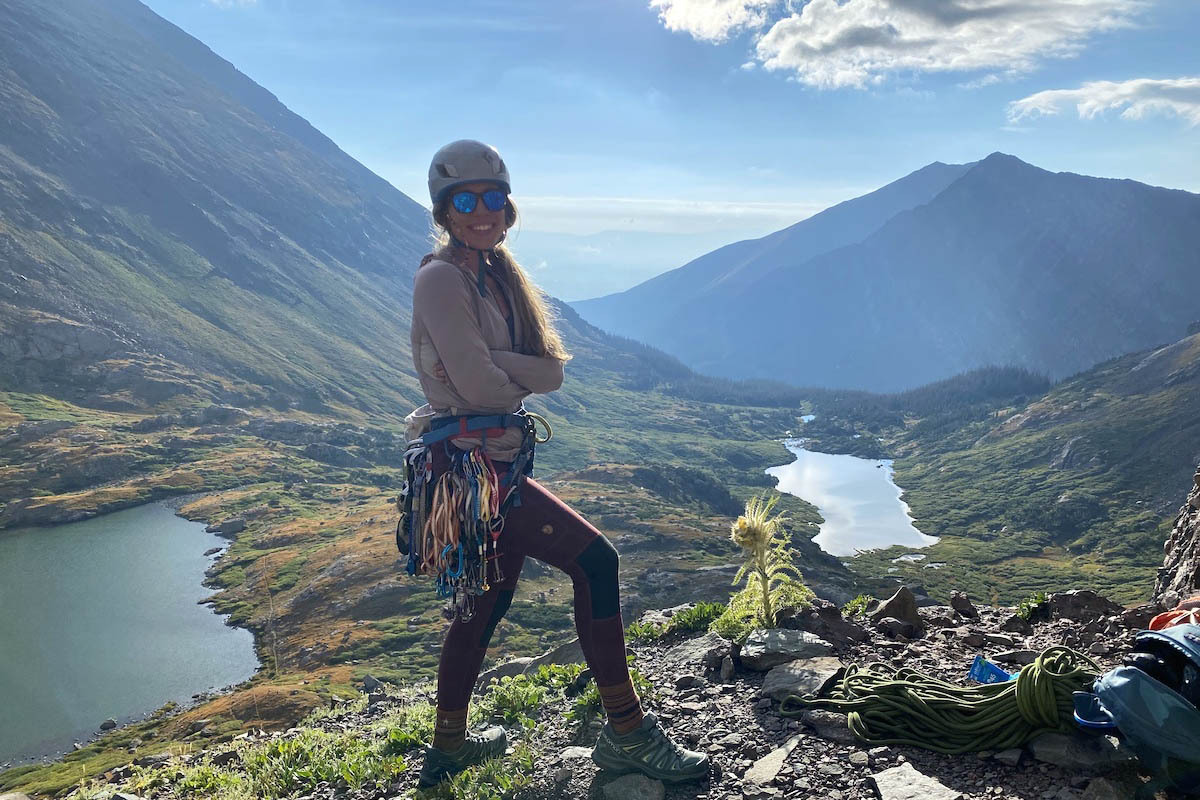 Women's hiking leggings (wearing Fjallraven Abisko Trekking Tights)