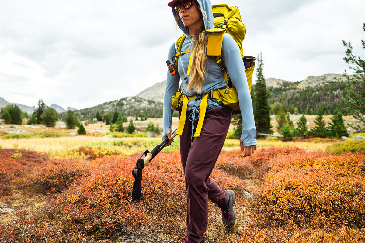 Women's hiking pants (backpacking in Mountain Hardwear Dynama Ankle)