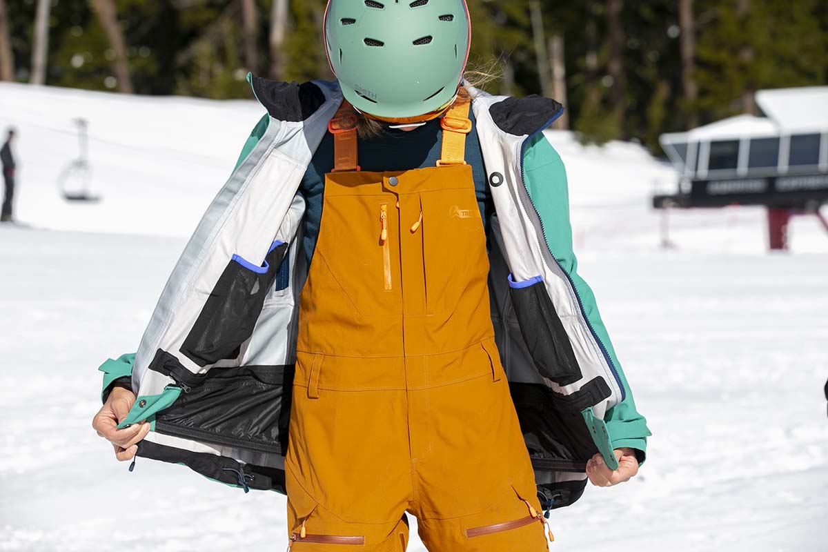 Women's Ski Bib Snow Pants Thigh Bib Overalls Outdoor Bibs Ski Pants Soft  Waterproof Insulated Ripstop Snowboarding
