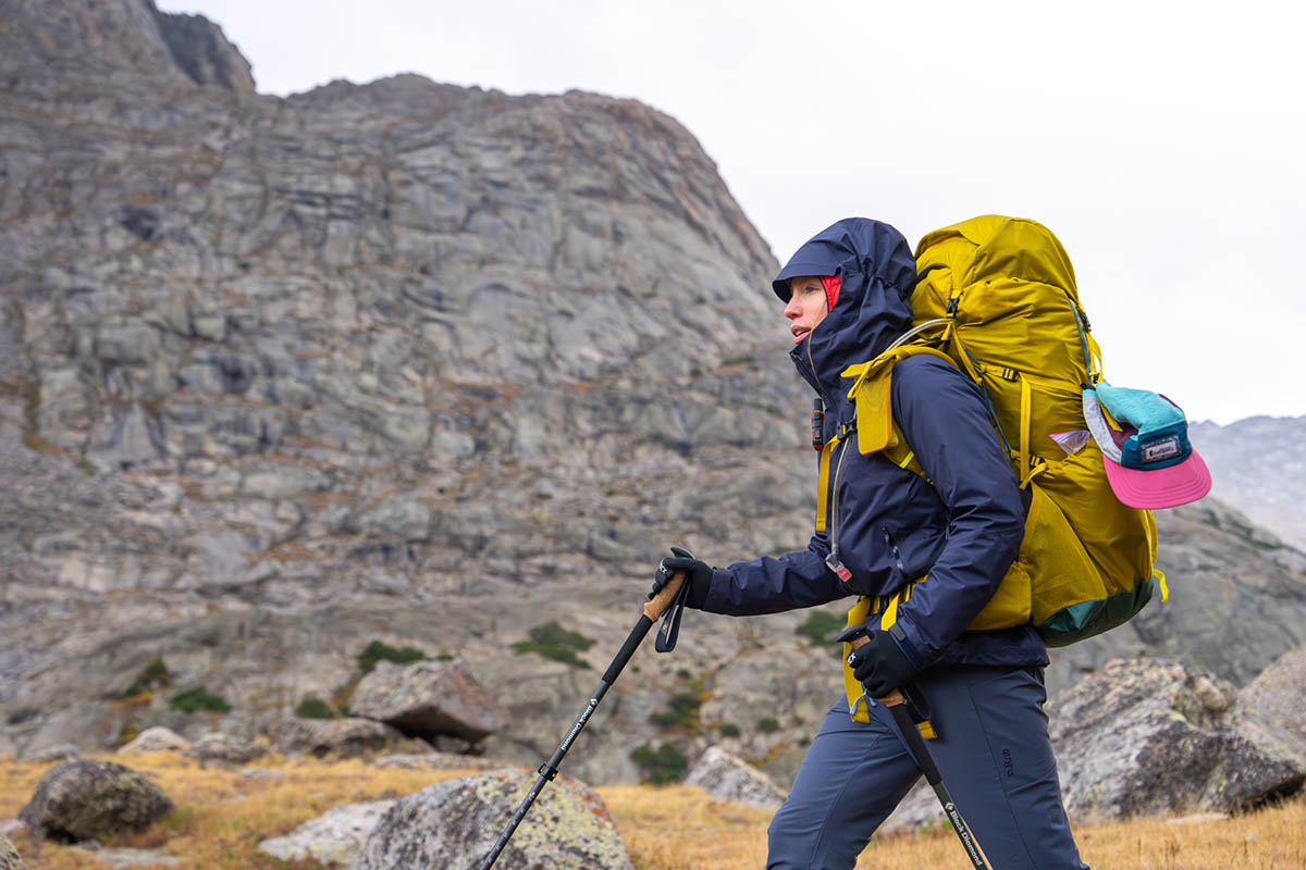 Arc'teryx Beta SL Jacket (backpacking with hood on)