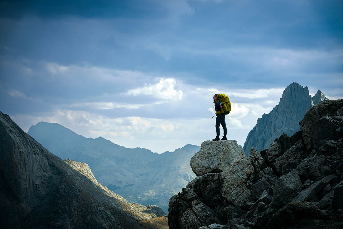 Arc'teryx Beta SL Jacket (standing on rock outcropping)