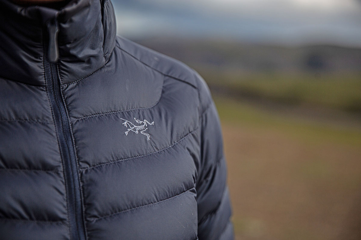 Arc'teryx Cerium Hoody (logo closeup)