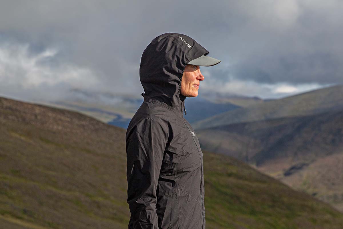 Arc'teryx Norvan Shell Jacket (closeup from side)