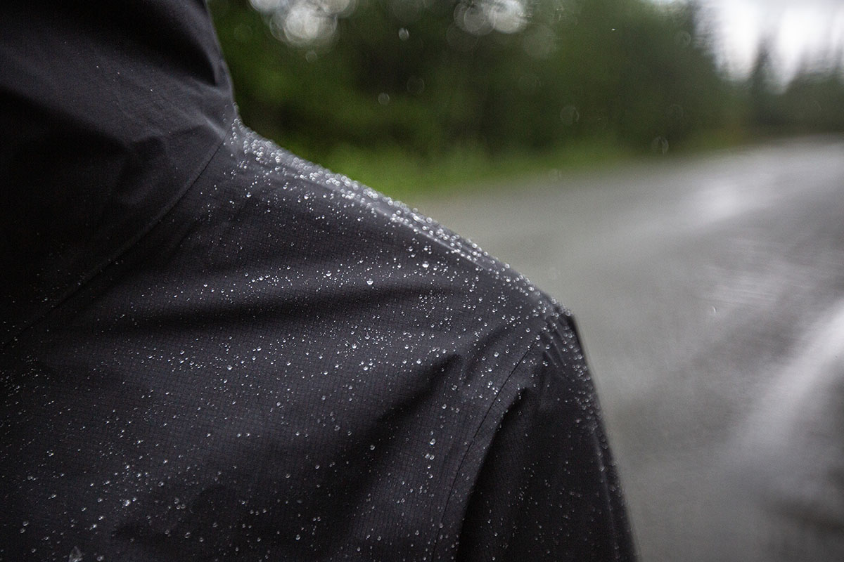 Arc'teryx Norvan Shell Jacket (rain beading on shoulder)