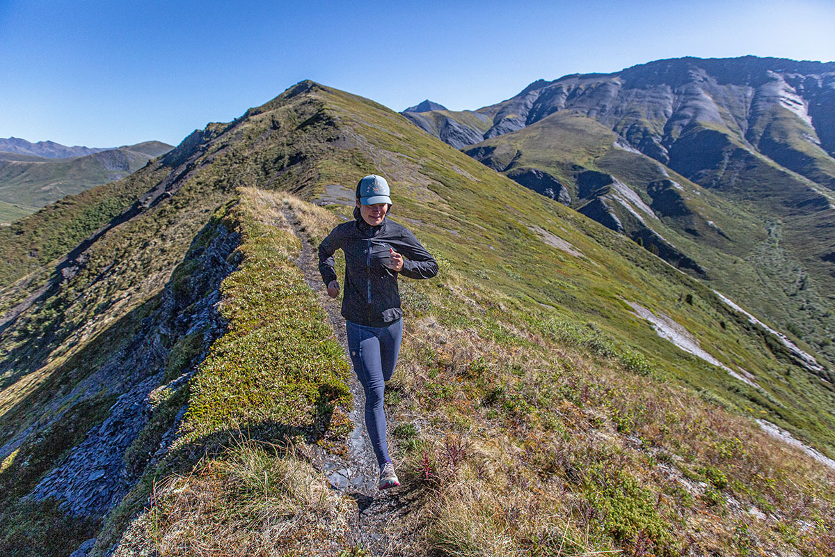 Arc'teryx Norvan Shell Jacket (running on ridgeline)