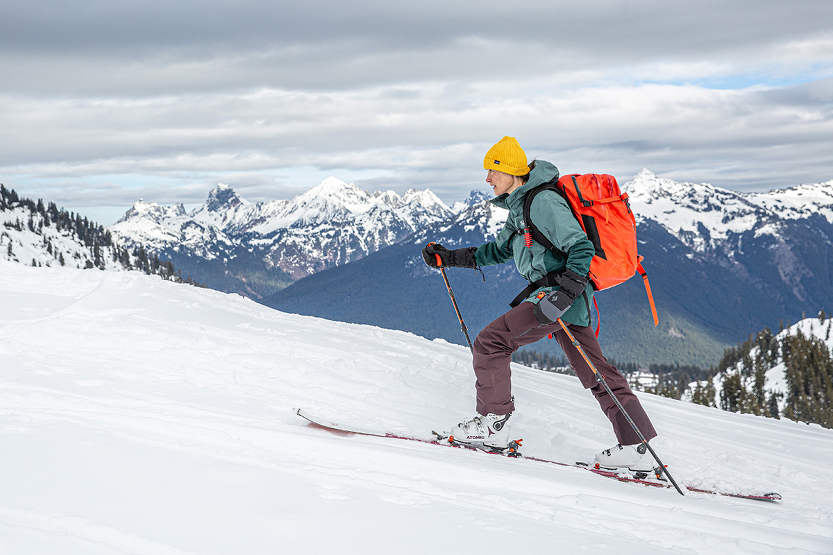 Arc'teryx Sentinel Insulated Jacket (skinning uphill)