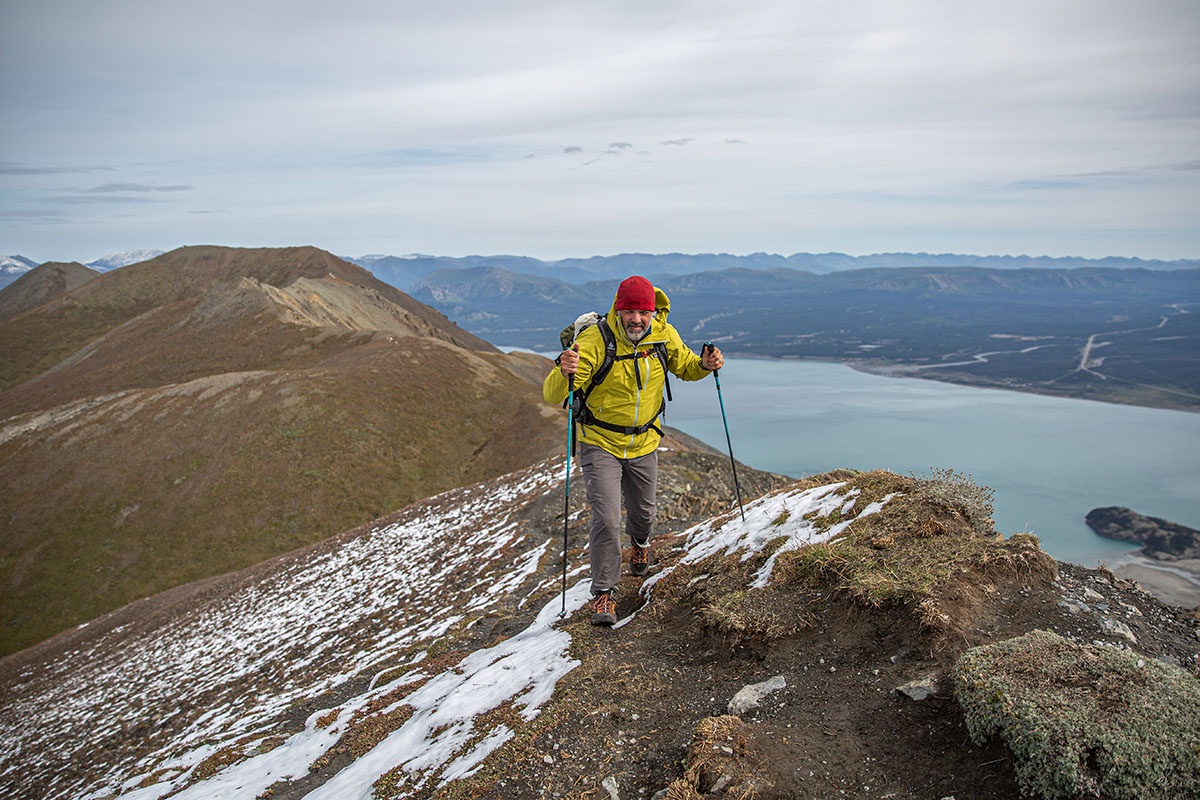 Asolo Falcon Evo GV hiking boots (hiking on ridgeline)