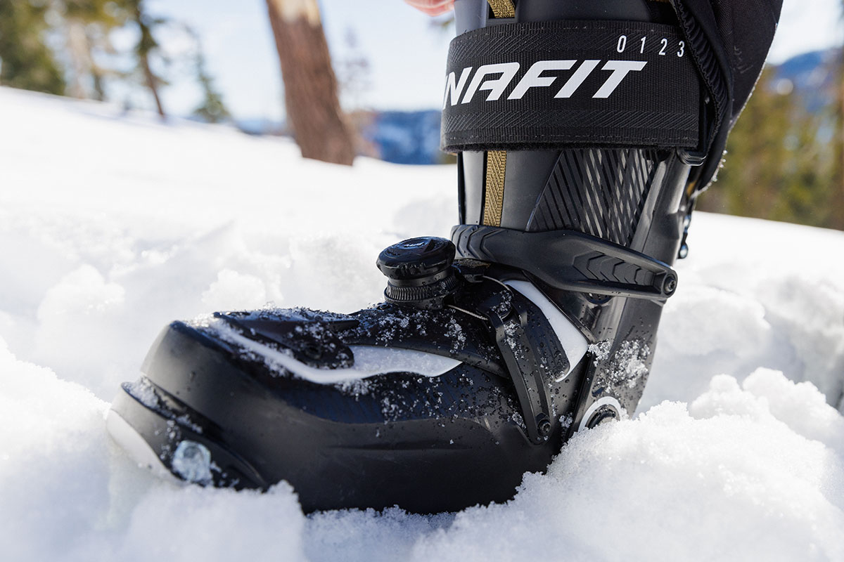 Dynafit Ridge Pro W ski boot (closeup in snow)