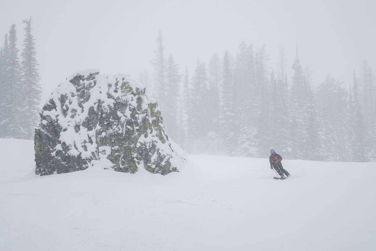 Helly Hansen Ridge Infinity Shell Bibs (skiing in whiteout)