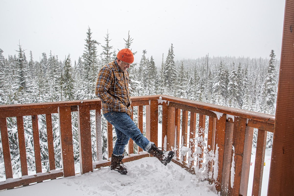 Kicking snow in the Kamik Nation Plus