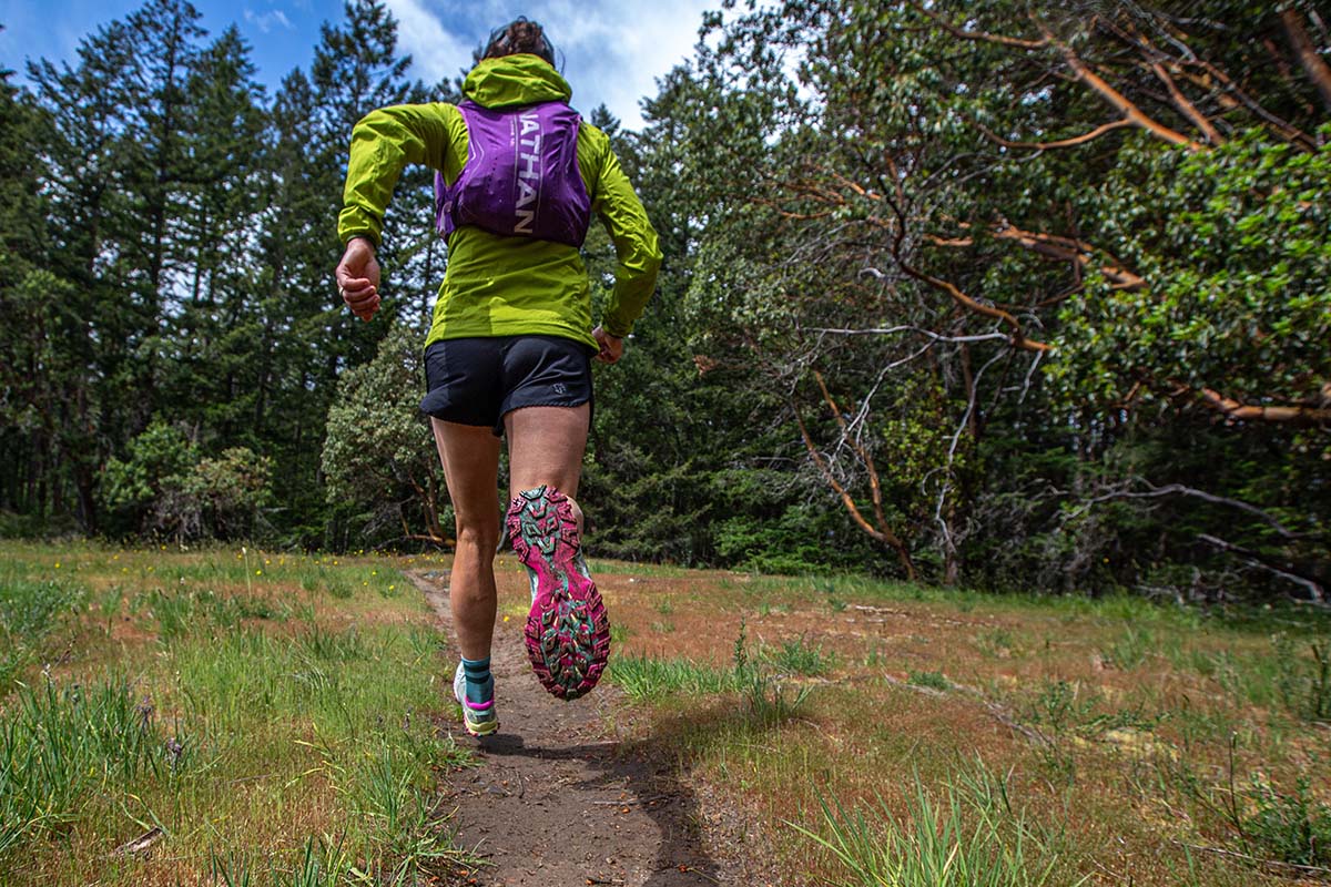 La Sportiva Bushido III trail running shoe (traction shot)