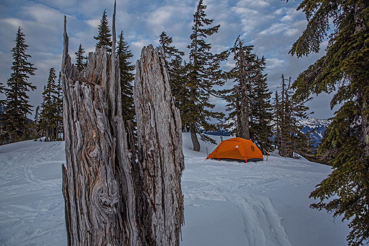 Nemo Kunai 3P (wide shot in snowy forest)