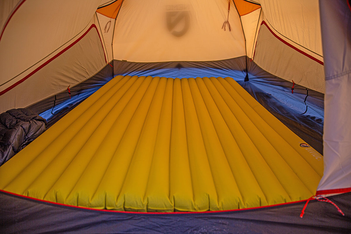 Nemo Kunai 3P tent (interior with double sleeping pad set up)