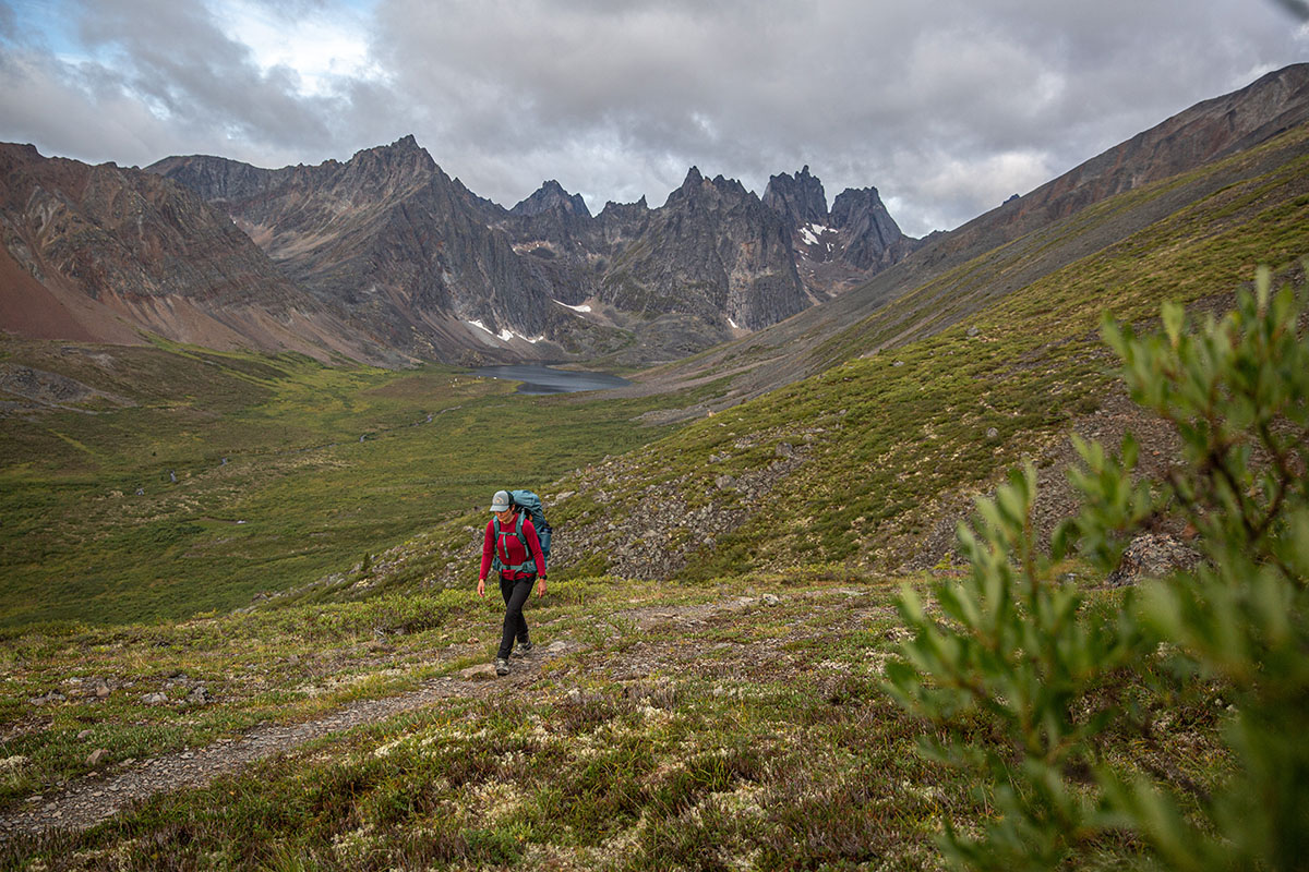 Osprey Renn 65 backpack (in mountains)