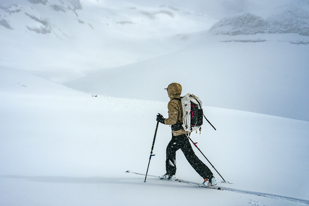 Outdoor Research Skytour AscentShell Bib (touring through snow)