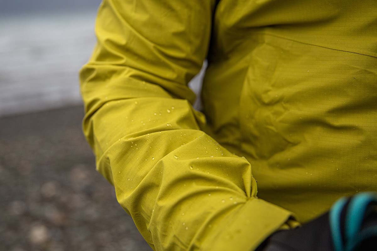 Patagonia Granite Crest Rain Jacket (rain beading on sleeve)