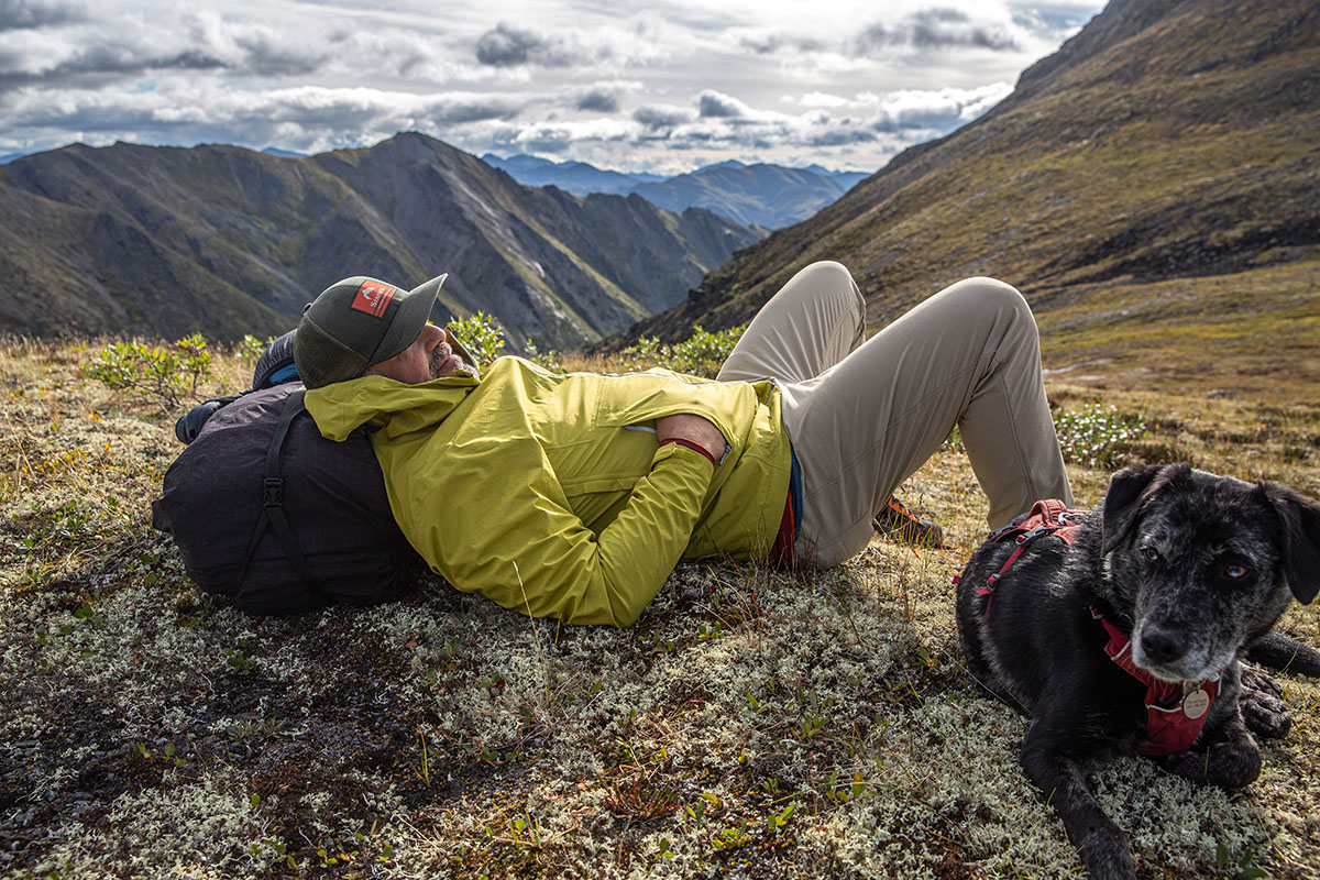 Patagonia Granite Crest Rain Jacket (resting on trail)