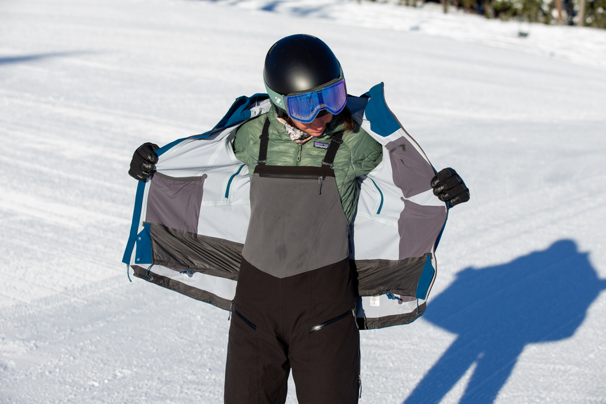 Patagonia SnowDrifter Jacket (showing off bibs)