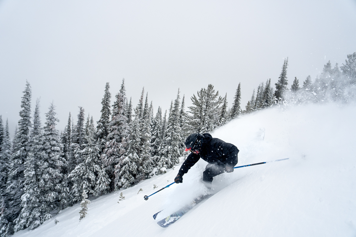 Patagonia Untracked Bibs (skiing in powder)