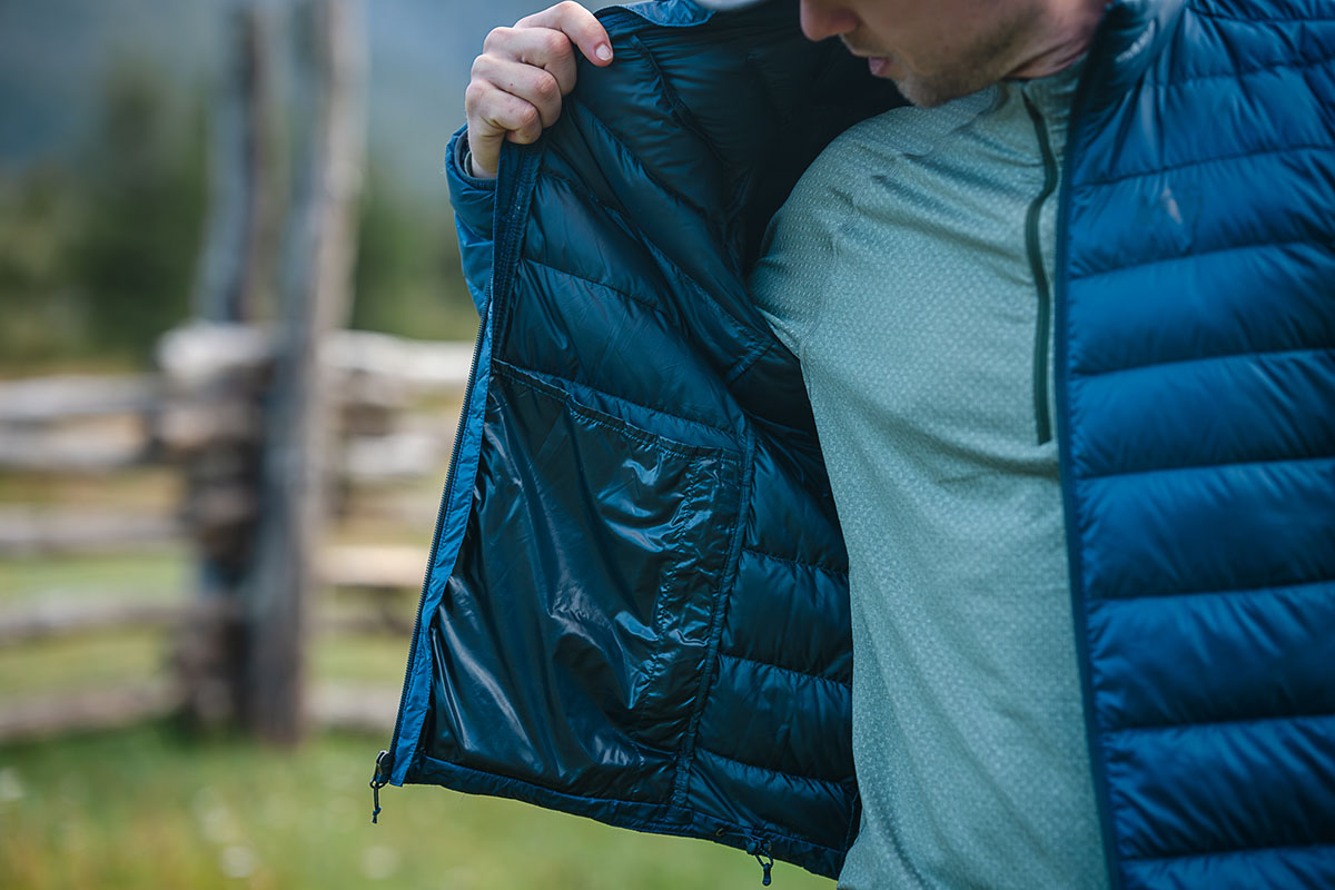 REI Co-op 650 Down Jacket (showing off interior)_0