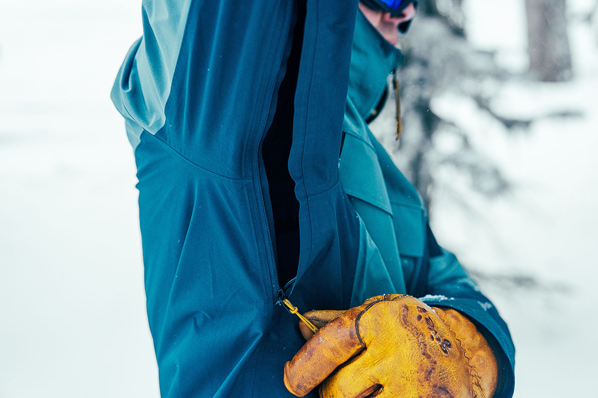 REI Co-op First Chair GTX ski jacket (opening pit zip)