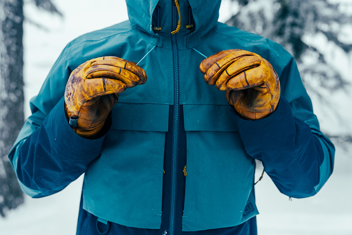 REI Co-op First Chair GTX ski jacket (pulling hood drawcords)