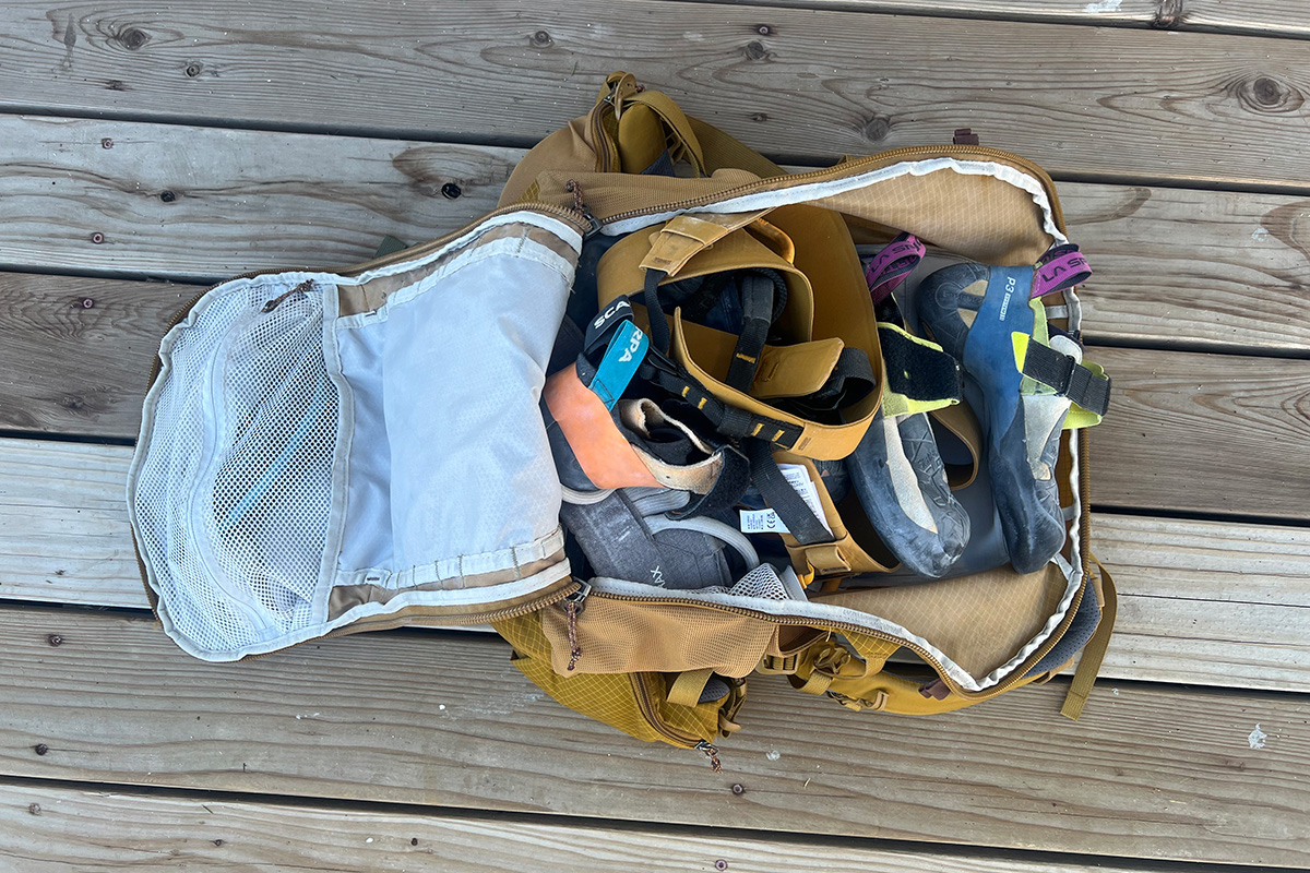 REI Co-op Trial 40 daypack (main compartment open)