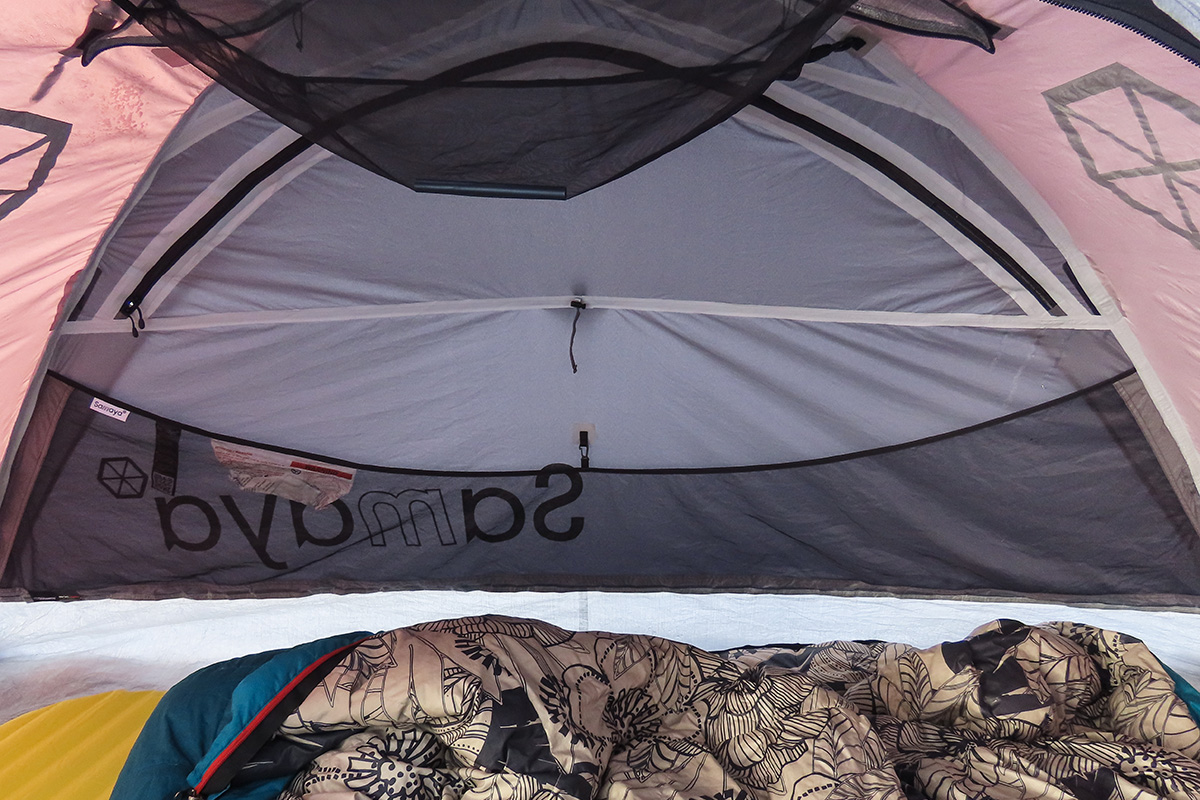 Samaya 2.0 tent (closeup of interior)