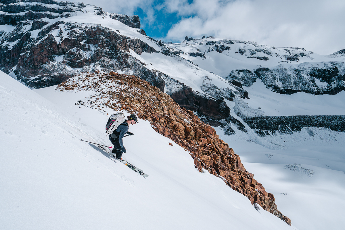 Scarpa Maestrale RS (skiing by rocks)