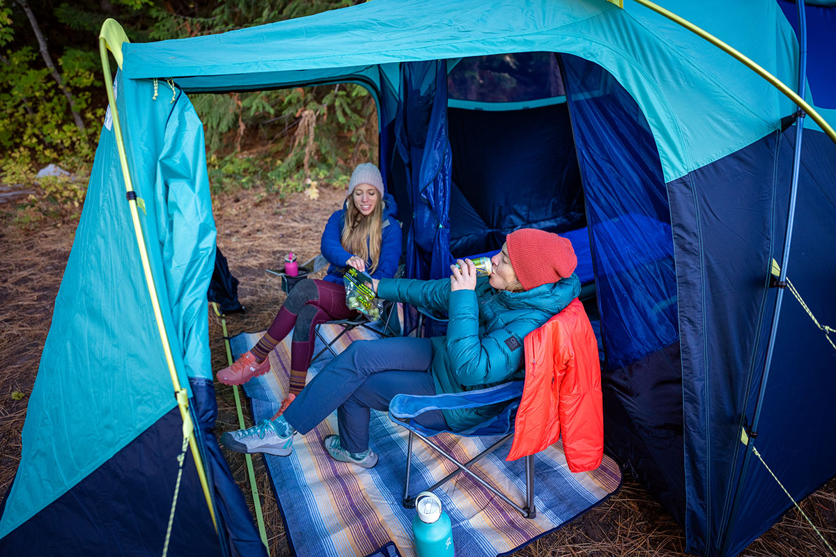 ​​The North Face Wawona 6 camping tent (hanging out in front vestibule)