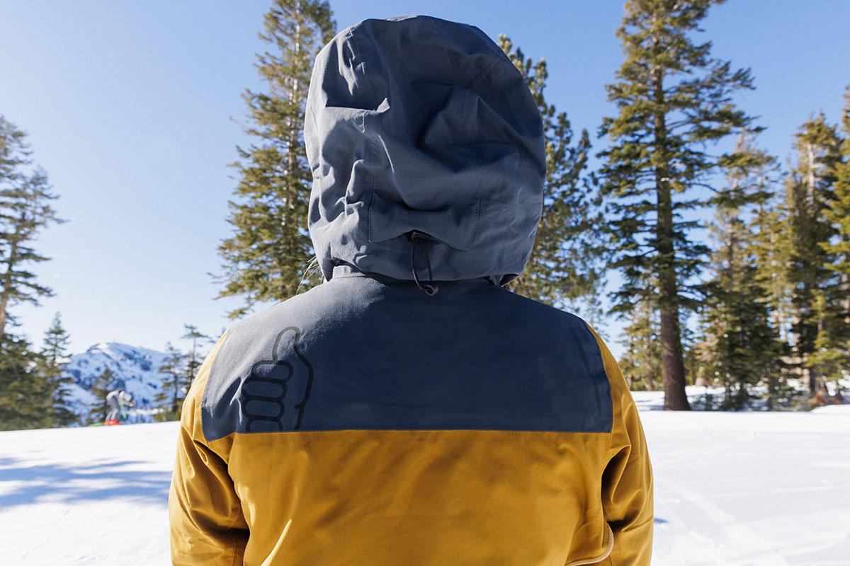 Trew Gear Astoria ski jacket (shot from back)