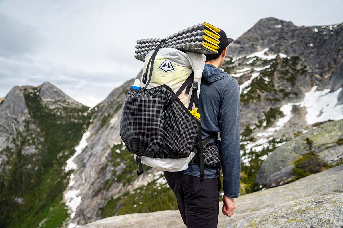 Backpacking pack (closeup of Hyperlite Southwest 55)