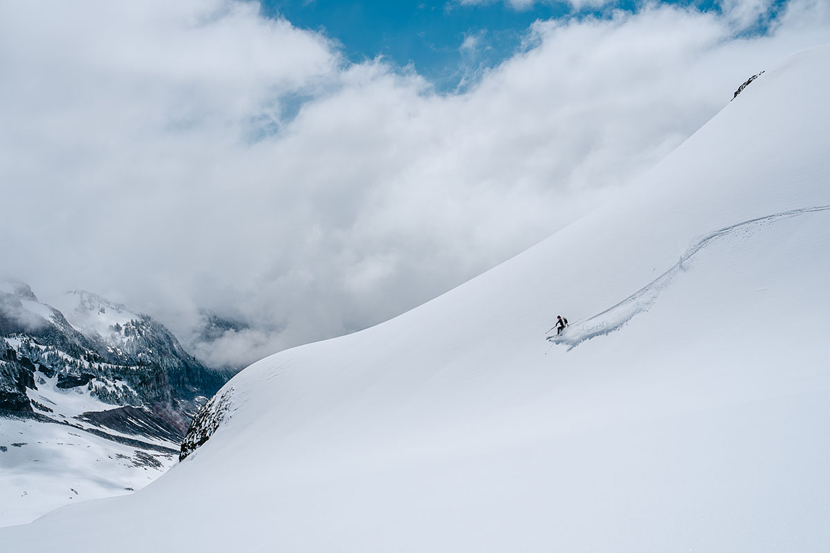 Ski jacket (skiing down Palisade Glacier at Mt. Rainier)