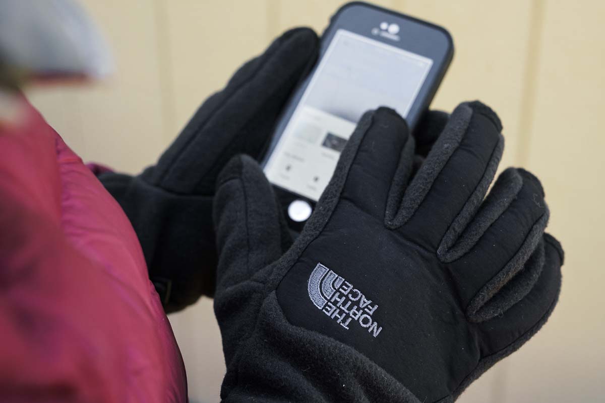 The North Face Gift Guide (using smartphone with Denali Etip Gloves)