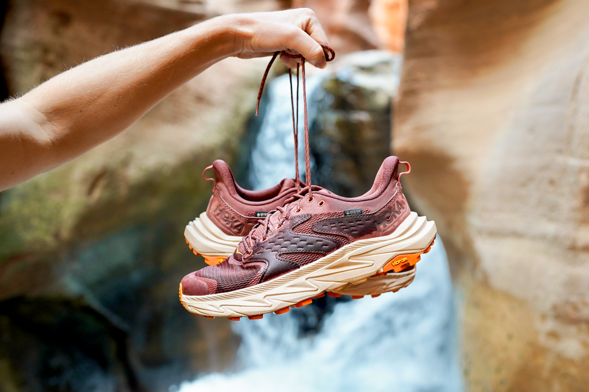 Hiking Shoes vs. Trail Running Shoes (Hoka Anacapa in Zion)