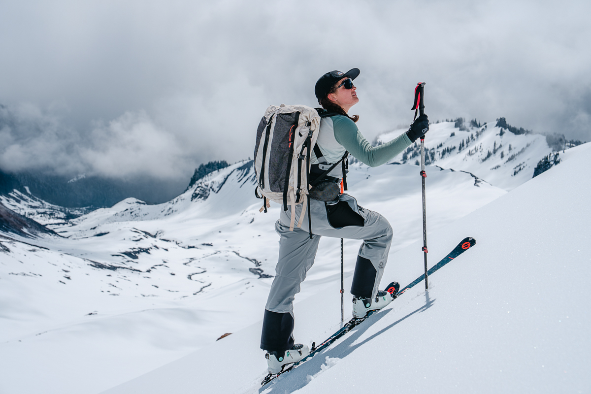 Winter camping checklist (skiing in thin baselayer)