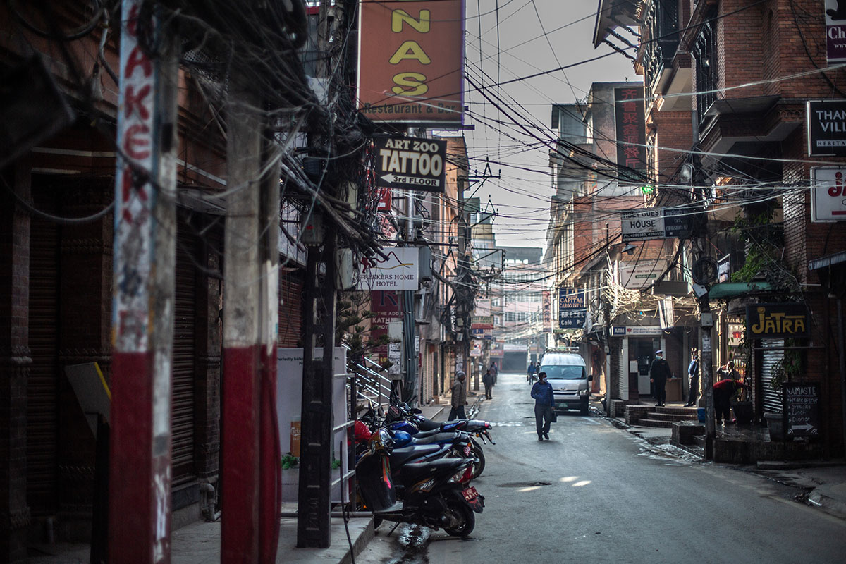 Nepal Trek (quiet streets of Kathmandu)