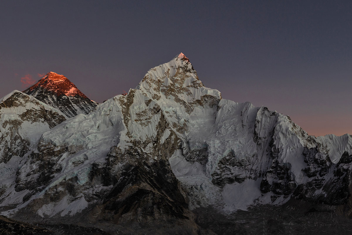 Nepal Trek (sunset on Mt Everest from Kal Patthar)