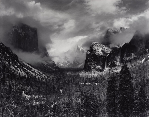 Ansel Adams - A Clearing Yosemite Storm