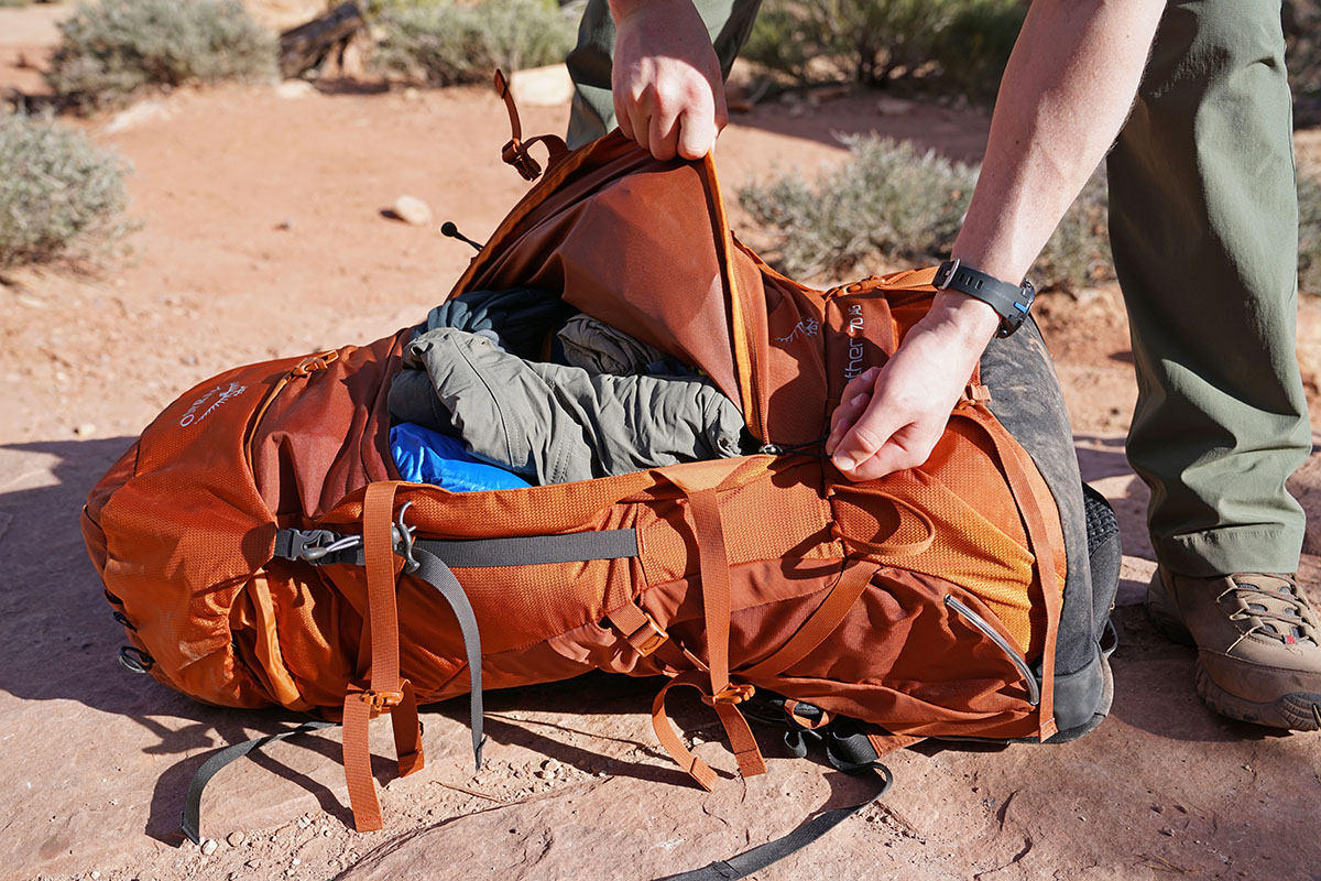 osprey men's aether ag 70 backpacking pack