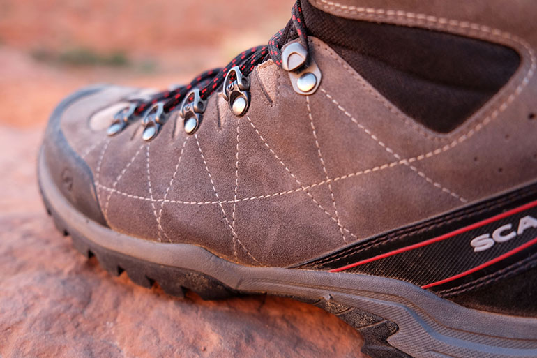light leather hiking boots