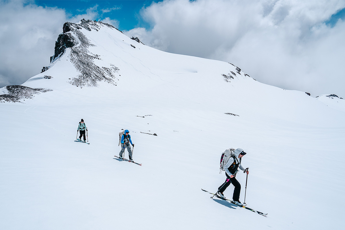 Backcountry skis (group shot on Mt. Rainier)