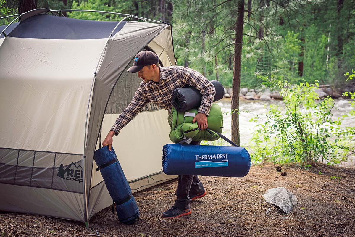 inflatable mattress pad camping