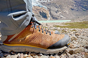 Danner Trail 2650 Mid GTX hiking boot (standing by lake)