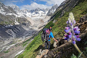 Osprey Mutant 52 climbing pack (in mountains)