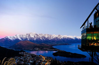 Queenstown, New Zealand sunset