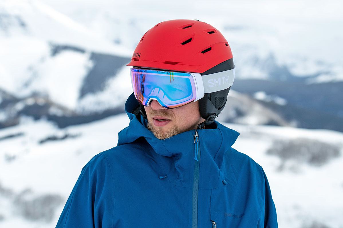 helmet for skiing and biking